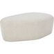 Soraya 17 inch Dove Cream Ottoman